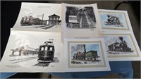 box of railway prints