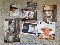 John Wayne Books And Metal Plaques