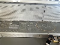 Clear Cut Glass Plates/Serving Dishes