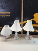 (3) Small Lamps