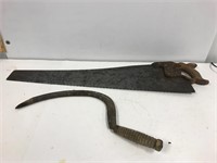 Sickle and hand saw