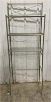 (AB) 
Metal 3 Tier Wire Rack
. Missing a shelf.
