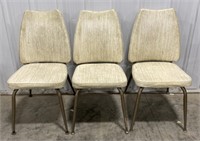 (W) 
Set of 3 Vinyl Lined Chairs