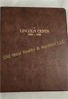 Lincoln Cents Booklet- 1909-1940
