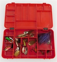 Lucky Lady Tackle Box (Vintage) with Spinners