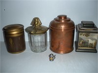Brass Tobacco Humidor 8"-Italy Tobbacco Jar