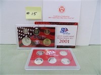 2001 U S Mint Silver Proof Set (10pc)