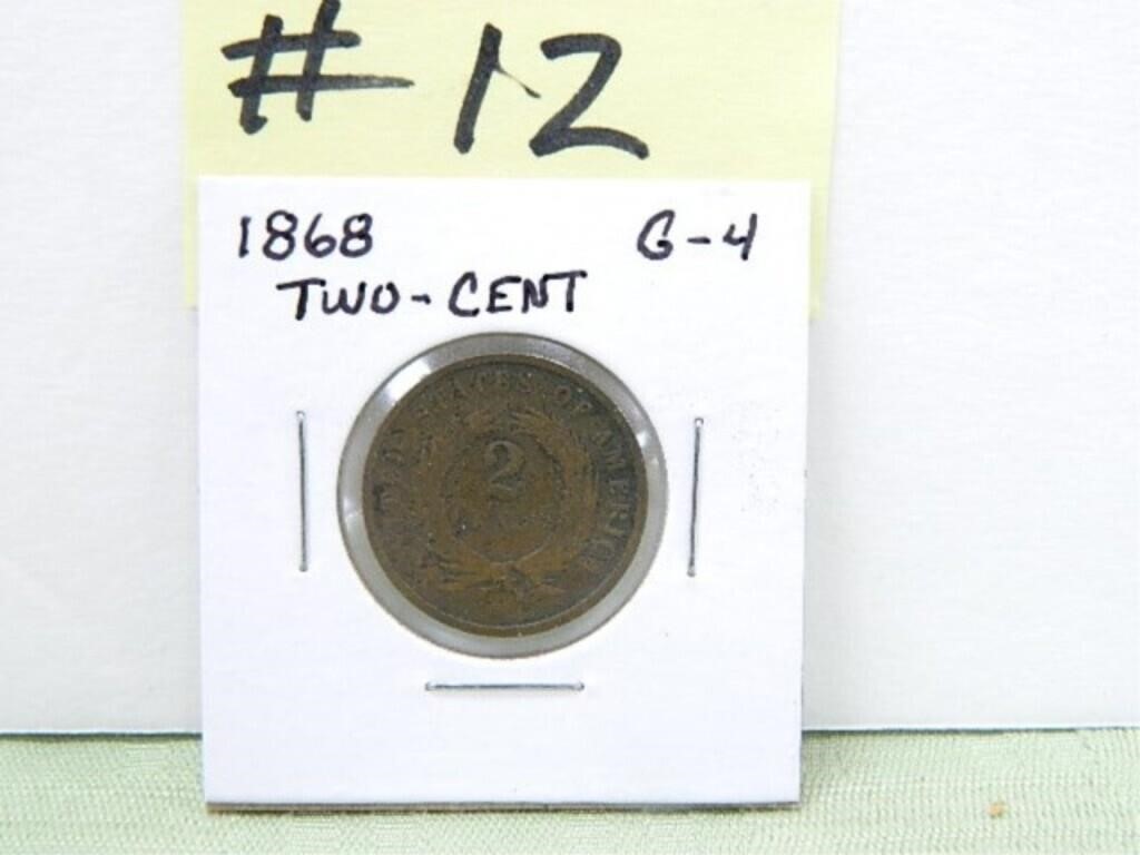1868 Two Cent, G-4