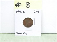 1915s Wheat Cent G-4 Semi Key