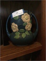 Blue Floral Roseville Pottery Vase