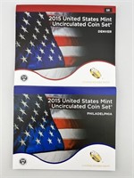 2015 US Mint P&D Set - #28 Coin Set
