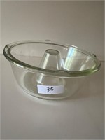 GLASSBAKE GLASS BUNDT PAN 10" DIA.