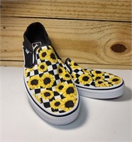 New/ Like New Sunflower Vans Sneakers Womens 10