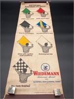 Official Racing Flags Canvas Scroll