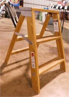 Werner wooden 2 step ladder