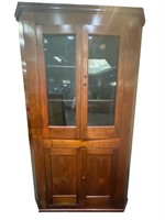 Kentucky cherry Federal Corner Cupboard with