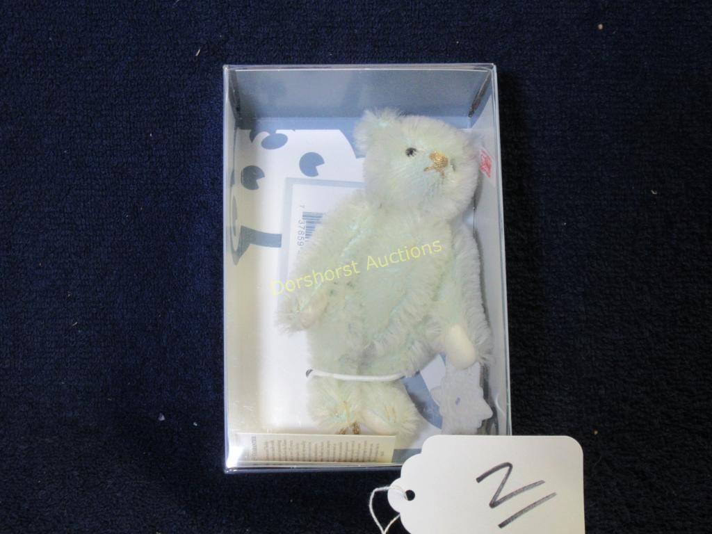 STEIFF LLADRO TEDDY BEAR ORNAMENT W/ BOX -