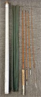 Vintage bamboo flyrod with tube
