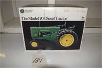 JD 70 diesel toy tractor, etc
