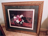 Large Framed Floral Picture