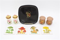 Fun Lot of 70's Mushroom Collectables