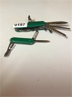 Green utility knife