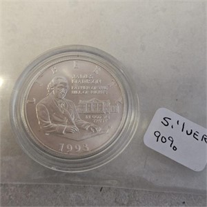 1993 Silver Washington Com Half Dollar