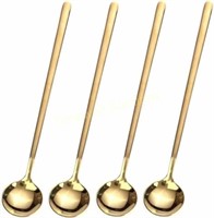 4 PCS 6.7 Gold Coffee/Stirring/Tea Spoons