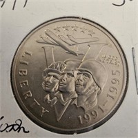 1991 WWII Com Half Dollar