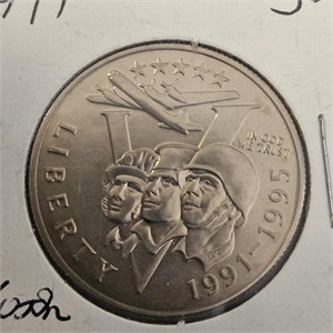1991 WWII Com Half Dollar