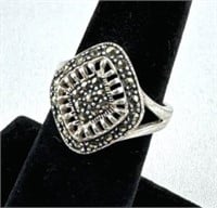 925 Silver Marcasite Ring