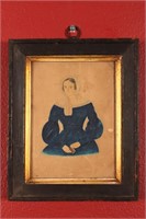 Framed Mid 19th Century Portrait Miniature,