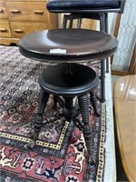 ANTIQUE BALL & CLAW FOOT ORGAN STOOL