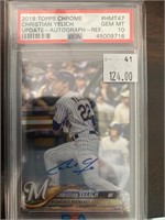Christian Yelich autographed PSA 10