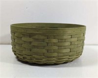 2007 Longaberger Large Round Sage Keeping Basket