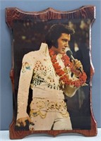 Elvis Presley Photo on Wooden Board