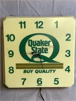 Quaker State Plastic Wall Clock