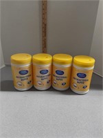 4 containers of Antibacterial Wipes