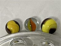 Lot of 3 Marbles