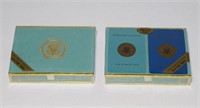 two sets Air Force One playing cards sealed nos
