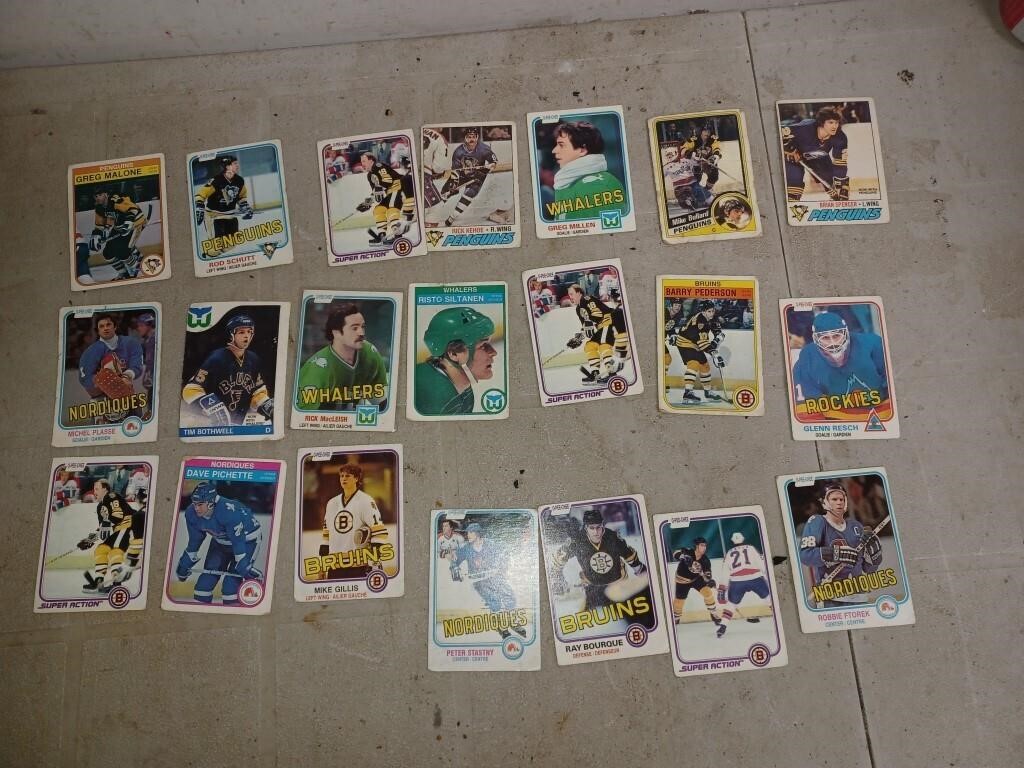 Cartes de Hockey, inclus P. Stastny RC