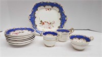 BLUE FLORAL HANDPAINTED CHINA PIECES