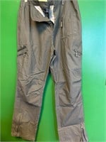 ($59) women’s wide leg khaki cargo,Size: US 38