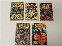 5 Captain America comics