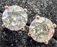$3000 14K  Natural Diamond 0.58Ct Earrings
