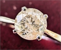 $3400 14K  1.5G 0.5Ct Natural Diamond  Ring