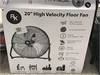 20” high velocity floor fan