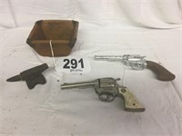 Vintage Cap Guns, Wooden Measurer, Miniature