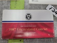 1987 UNCIRCULATED US MINT COIN SET