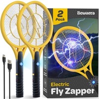 Electric 4000 Volt Fly Swatter [Set of 2] Handheld